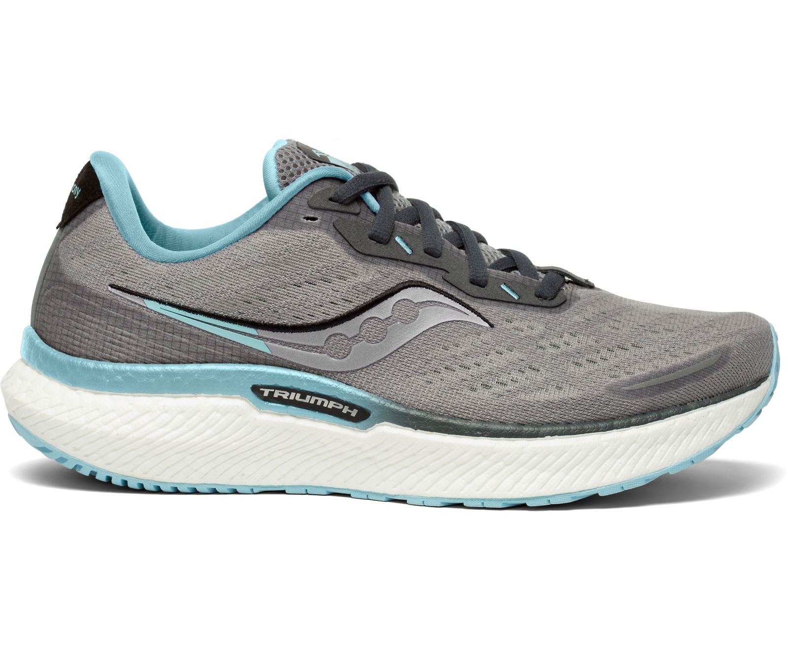 Tenis Para Correr Saucony Triumph 19 Anchos Mujer Grises Turquesa | México 213TCEV